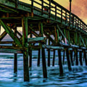 Morning At Cherry Grove Pier Poster
