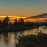 Morning Color Over The Payette River Poster