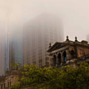 Morning Fog Over The Treasury Poster