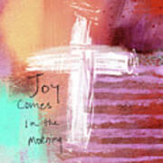 Morning Joy- Abstract Art By Linda Woods Poster