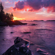 Morning On Isle Royale Poster