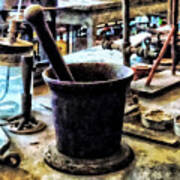 Mortar And Pestle In Chem Lab Poster
