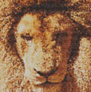 Mosaic Lion Poster