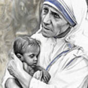 Mother Teresa. God Bless The Child Poster