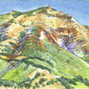 Mount Diablo From Curry Valley Ridge Poster