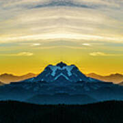 Mount Shuksan Sunrise Reflection 2 Poster