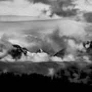 Mountains In The Clouds Poster
