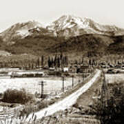 Mt. Shasta Viewed From Sisson Lane Circa 1908 Poster