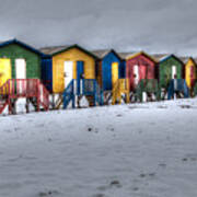 Muizenberg Beach Huts 1 Poster