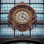 Musee D'orsay Gold Clock Poster