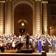 Music Under The Stars - Symphony At Pasadena City Hall California Poster