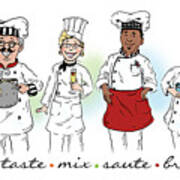 My Chefs In A Row-i Poster