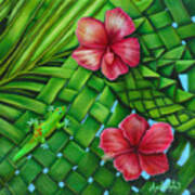 My Hawaiian Gecko Poster