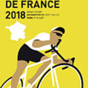 My Tour De France Minimal Poster 2018 Poster