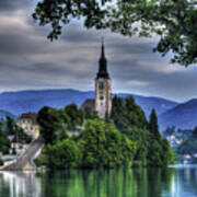 Mystical Lake Bled Poster