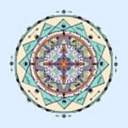 Native Symbols Mandala Poster