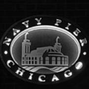 Navy Pier Chicago Sign Poster