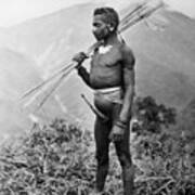 New Guinea Tribesman Poster