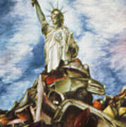 New York Liberty 77 - Fantasy Art Painting Poster