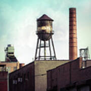 New York Water Towers 19 - Urban Industrial Art Photography Poster