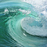Newport Beach Wave Curl Poster