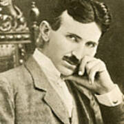 Nikola Tesla, Serbian-american Inventor Poster