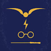 No101-1 My Hp - Sorcerers Stone Minimal Movie Poster Poster