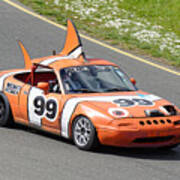 Not Clowning Around -- Mazda Miata At The 24 Hours Of Lemons Race In Sonoma, California Poster