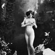 Nude And Butterflies, C1900 Poster
