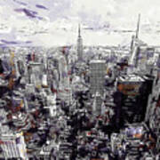 Nyc View From Rockefeller Center Poster