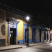 Oaxaca Street At Night, 2016 Poster