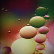 Oil Orbs And Colour Poster