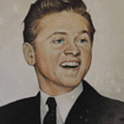 Oil Portrait Of Mickey Rooney Poster