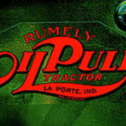 Oil Pull Tractor Poster