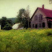 Old Farmhouse - Woodstock, Vermont Poster