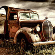 Old Ford Truck In The Arizona Desert Poster