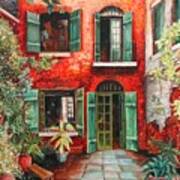 Old French Quarter Courtyard Poster