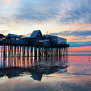 Old Orchard Beach Sunrise - Maine Poster