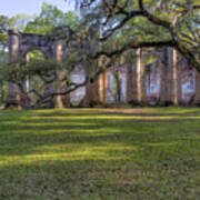 Old Sheldon Church Ruins Poster