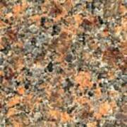 Orange Polished Granite Stone Poster