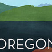 Oregon Landscape- Art By Linda Woods Poster