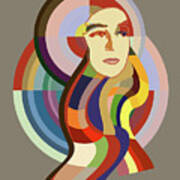 Orphiste - Pop Art Portrait Of Sonia Delaunay Poster