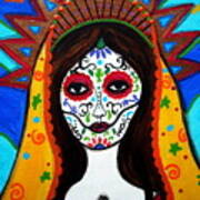 Our Lady Of Guadalupe Dia De Los Muertos Poster