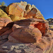 Overlooking Pastel Canyon In Valley Of Fire Poster