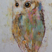 Owl Painting Poster
