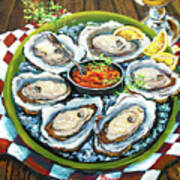 Oysters On The Half Shell Poster