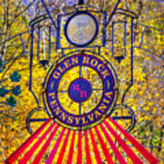 Pa Country Roads - Glen Rock Heritage Rail Trail Marker No. 4 - Autumn York County Poster