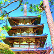Pagoda, Japan Pavilion, Epcot, Walt Disney World Poster