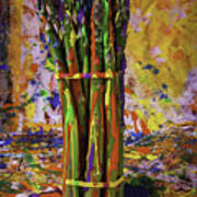 Painted Asparagus Poster