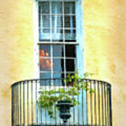 Painterly Window And Balcony Poster